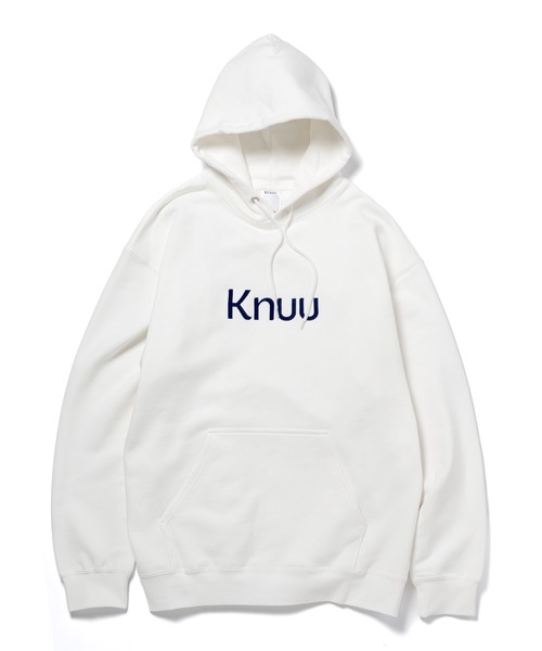 Knuu(ヌウ)の「Big Logo Heavy Hooded Sweatshirt(パーカー・メンズ・ブラック/マルーン/ネイビー/杢グレー/ホワイト・X-LARGE/LARGE/MEDIUM/SMALL)」の14枚目の写真