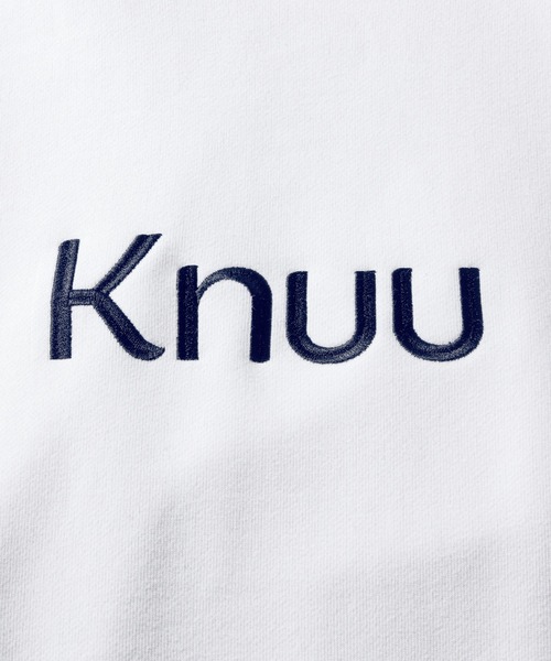 Knuu(ヌウ)の「Big Logo Heavy Hooded Sweatshirt(パーカー・メンズ・ブラック/マルーン/ネイビー/杢グレー/ホワイト・X-LARGE/LARGE/MEDIUM/SMALL)」の15枚目の写真