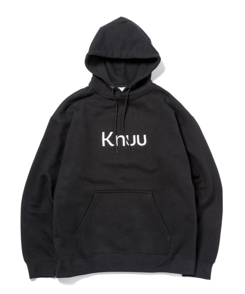 Knuu(ヌウ)の「Big Logo Heavy Hooded Sweatshirt(パーカー・メンズ・ブラック/マルーン/ネイビー/杢グレー/ホワイト・X-LARGE/LARGE/MEDIUM/SMALL)」の16枚目の写真