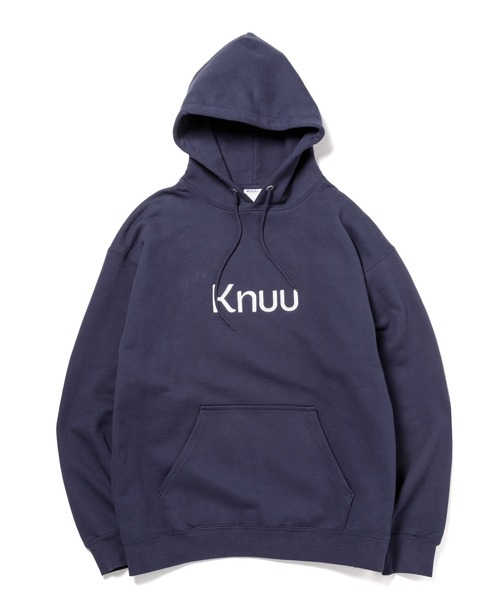 Knuu(ヌウ)の「Big Logo Heavy Hooded Sweatshirt(パーカー・メンズ・ブラック/マルーン/ネイビー/杢グレー/ホワイト・X-LARGE/LARGE/MEDIUM/SMALL)」の18枚目の写真