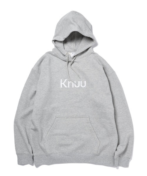 Knuu(ヌウ)の「Big Logo Heavy Hooded Sweatshirt(パーカー・メンズ・ブラック/マルーン/ネイビー/杢グレー/ホワイト・X-LARGE/LARGE/MEDIUM/SMALL)」の22枚目の写真