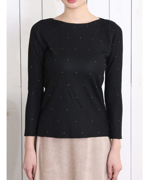 fifth（フィフス）の「ラインストーンニットプルオーバー（ニット/セーター・レディース・アイボリー/ブラック/グレー/レッド・M）」の19枚目の写真