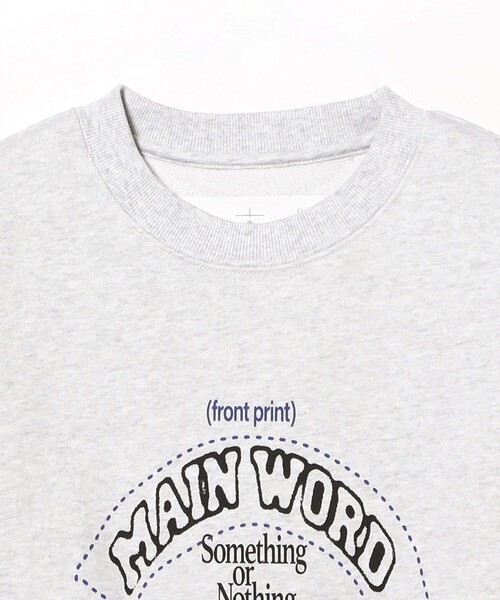  ECONOMICS EXPERIMENT x BEAMS フーディ　L セール】HOME ECONOMICS EXPERIMENT / Crewneck Sweatshirt