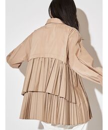 ELENDEEK | プリーツレイヤードシャツ(シャツ/ブラウス)
