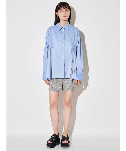 ELENDEEK（エレンディーク）の「プリーツレイヤードシャツ（シャツ/ブラウス・レディース・オフホワイト/ライトブルー/ベージュ・FREE）」の17枚目の写真