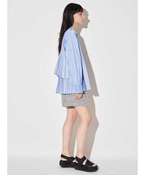 ELENDEEK（エレンディーク）の「プリーツレイヤードシャツ（シャツ/ブラウス・レディース・オフホワイト/ライトブルー/ベージュ・FREE）」の18枚目の写真