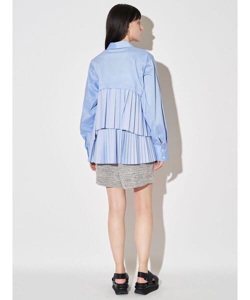 ELENDEEK（エレンディーク）の「プリーツレイヤードシャツ（シャツ/ブラウス・レディース・オフホワイト/ライトブルー/ベージュ・FREE）」の19枚目の写真