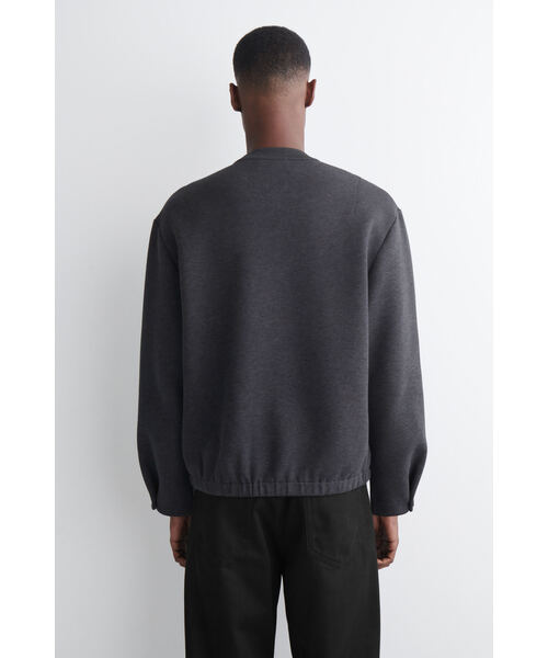 COS（コス）の「スキューバジャージクルーネックカーディガン（カーディガン/ボレロ・メンズ・グレー系その他・XS/M/S/L/XL）」の3枚目の写真