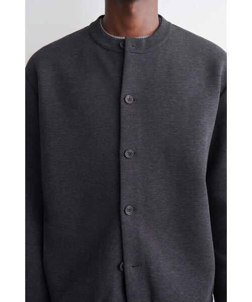 COS（コス）の「スキューバジャージクルーネックカーディガン（カーディガン/ボレロ・メンズ・グレー系その他・XS/M/S/L/XL）」の6枚目の写真