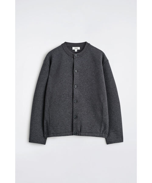 COS（コス）の「スキューバジャージクルーネックカーディガン（カーディガン/ボレロ・メンズ・グレー系その他・XS/M/S/L/XL）」の7枚目の写真