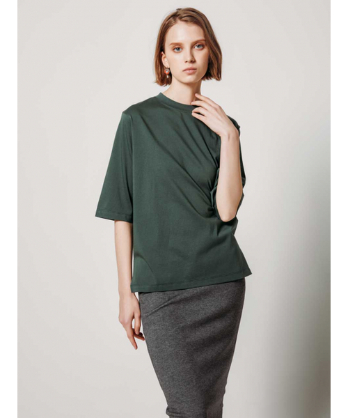 AYIHOLIC CASHMERE(アイホリックカシミア)の「6部袖オーバーティーシャツ(Tシャツ/カットソー・レディース・グリーン・MEDIUM/SMALL)」の3枚目の写真