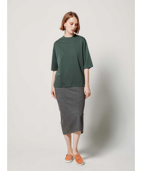 AYIHOLIC CASHMERE(アイホリックカシミア)の「6部袖オーバーティーシャツ(Tシャツ/カットソー・レディース・グリーン・MEDIUM/SMALL)」の4枚目の写真