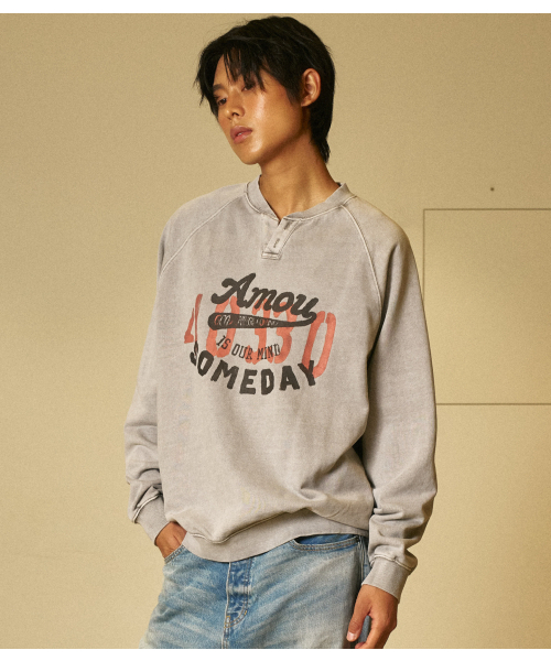 AMOU(アモウ)の「Amou someday Henley neck gray(スウェット・メンズ・その他・1/2/3)」の11枚目の写真