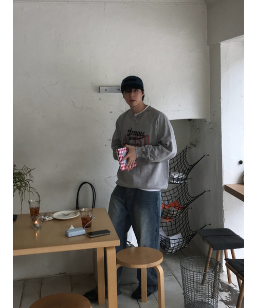AMOU(アモウ)の「Amou someday Henley neck gray(スウェット・メンズ・その他・1/2/3)」の8枚目の写真