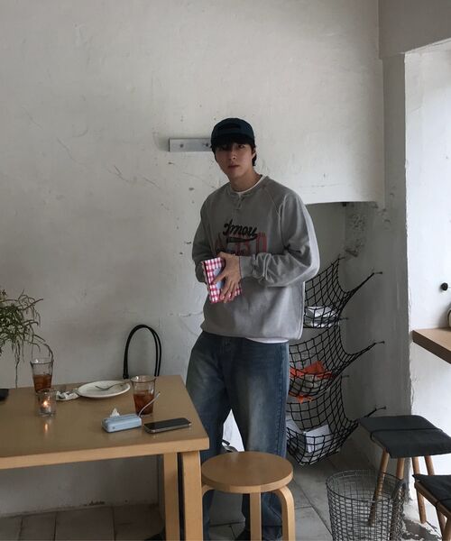 AMOU(アモウ)の「Amou someday Henley neck gray(スウェット・メンズ・その他・1/2/3)」の4枚目の写真