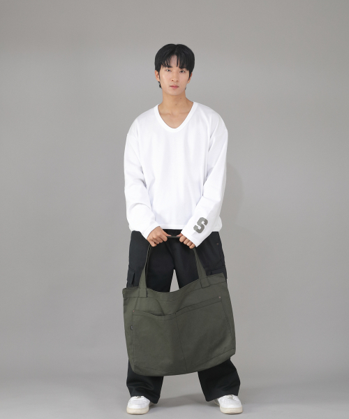 SAINTCREW(セントクルー)の「メガビッグサイズペンタゴンエコバッグ MBE-141 カーキ BKS(エコバッグ/サブバッグ・メンズ・その他・フリー)」の2枚目の写真