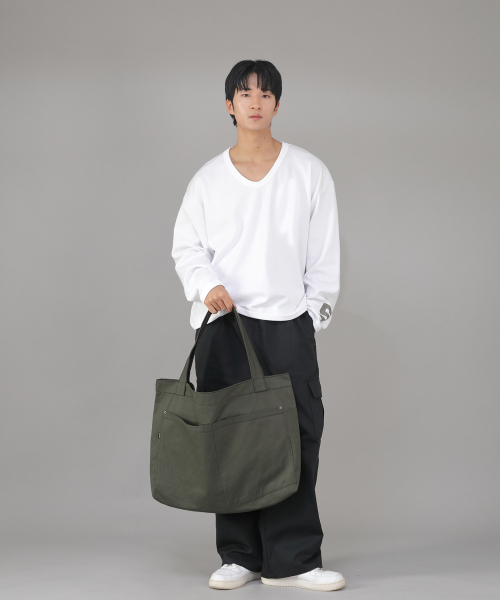 SAINTCREW(セントクルー)の「メガビッグサイズペンタゴンエコバッグ MBE-141 カーキ BKS(エコバッグ/サブバッグ・メンズ・その他・フリー)」の3枚目の写真