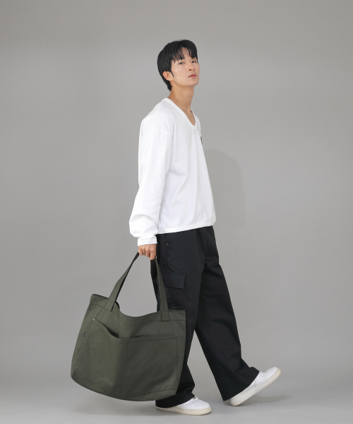 SAINTCREW(セントクルー)の「メガビッグサイズペンタゴンエコバッグ MBE-141 カーキ BKS(エコバッグ/サブバッグ・メンズ・その他・フリー)」の5枚目の写真