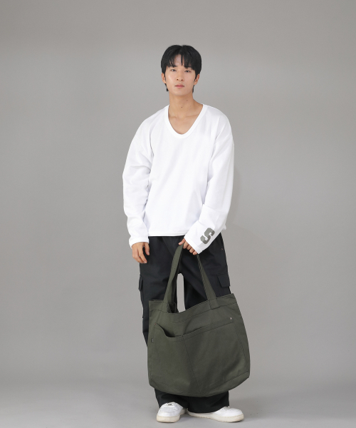 SAINTCREW(セントクルー)の「メガビッグサイズペンタゴンエコバッグ MBE-141 カーキ BKS(エコバッグ/サブバッグ・メンズ・その他・フリー)」の9枚目の写真