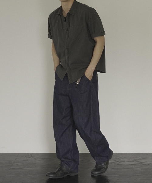 SIIIIDO（シド）の「ALDO SUMMER CURVED LINE DENIM JEANS #1（デニムパンツ・メンズ・その他・1/2/0/4）」の4枚目の写真