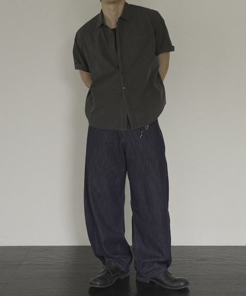 SIIIIDO（シド）の「ALDO SUMMER CURVED LINE DENIM JEANS #1（デニムパンツ・メンズ・その他・1/2/0/4）」の5枚目の写真