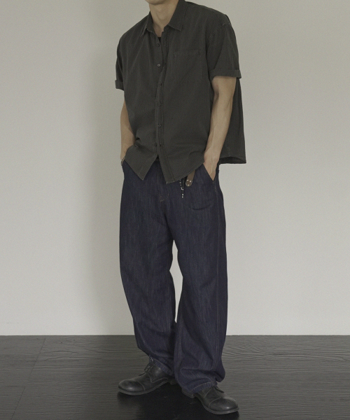 SIIIIDO（シド）の「ALDO SUMMER CURVED LINE DENIM JEANS #1（デニムパンツ・メンズ・その他・1/2/0/4）」の6枚目の写真