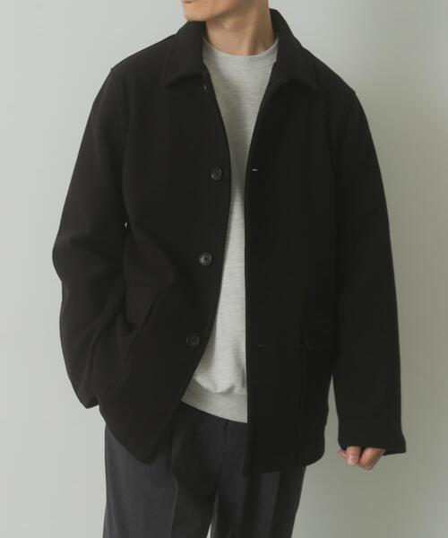 ITEMS URBANRESEARCH（アイテムズ アーバンリサーチ）の「360°stretch ショートコート（ブルゾン・メンズ・ブラック/ダークブラウン・MEDIUM/LARGE）」の3枚目の写真