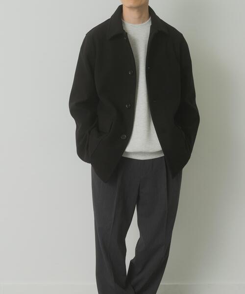 ITEMS URBANRESEARCH（アイテムズ アーバンリサーチ）の「360°stretch ショートコート（ブルゾン・メンズ・ブラック/ダークブラウン・MEDIUM/LARGE）」の5枚目の写真