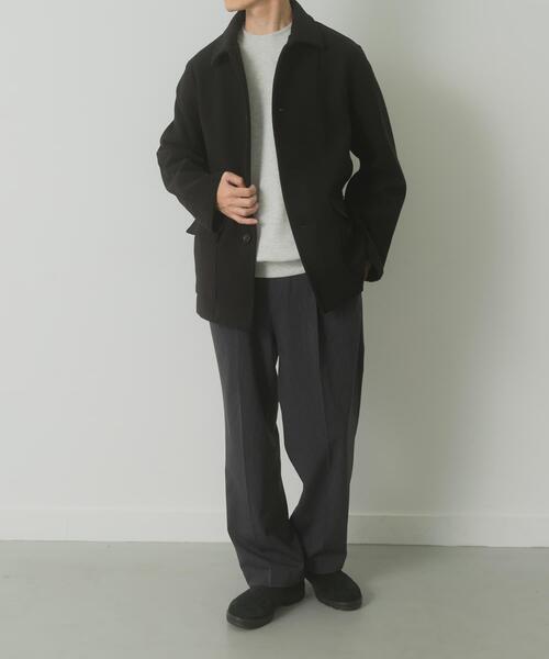 ITEMS URBANRESEARCH（アイテムズ アーバンリサーチ）の「360°stretch ショートコート（ブルゾン・メンズ・ブラック/ダークブラウン・MEDIUM/LARGE）」の6枚目の写真