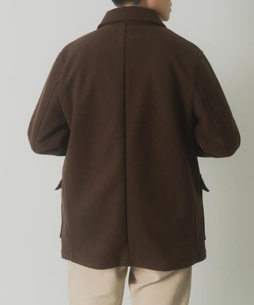 ITEMS URBANRESEARCH（アイテムズ アーバンリサーチ）の「360°stretch ショートコート（ブルゾン・メンズ・ブラック/ダークブラウン・MEDIUM/LARGE）」の11枚目の写真