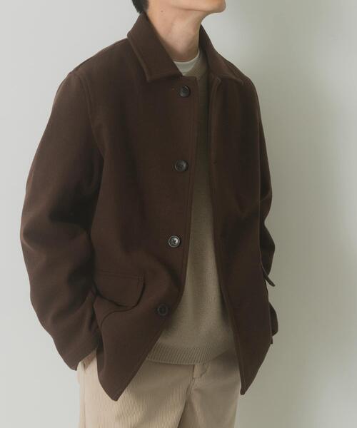 ITEMS URBANRESEARCH（アイテムズ アーバンリサーチ）の「360°stretch ショートコート（ブルゾン・メンズ・ブラック/ダークブラウン・MEDIUM/LARGE）」の12枚目の写真