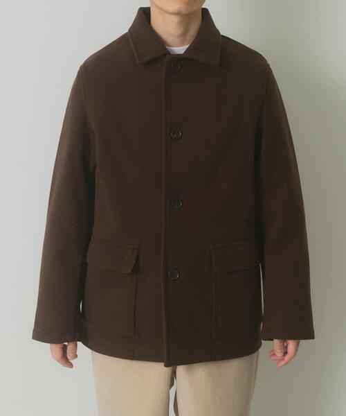 ITEMS URBANRESEARCH（アイテムズ アーバンリサーチ）の「360°stretch ショートコート（ブルゾン・メンズ・ブラック/ダークブラウン・MEDIUM/LARGE）」の14枚目の写真