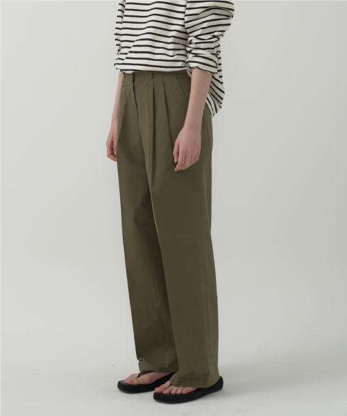 MOTT(モット)の「バックルコットンパンツ - カーキ(その他パンツ・レディース・その他・SMALL/MEDIUM)」の3枚目の写真