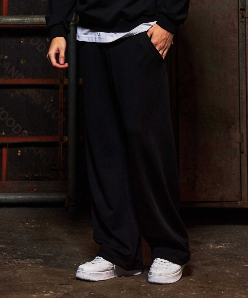 GALEX(ギャレックス)の「レトロカーブスウェットパンツ ブラック GA5752 BK(スウェットパンツ・レディース・その他・SMALL/MEDIUM/LARGE)」の1枚目の写真