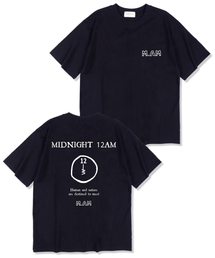 MIDNIGHT12AM（ミッドナイト12エーエム）の「Draw Logo Overfit Short Sleeve T-Shirt Navy（Tシャツ/カットソー）」