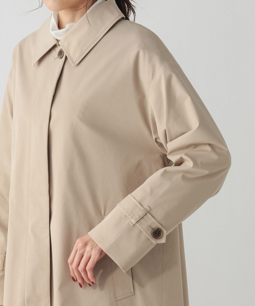 GLOBAL WORK（グローバルワーク）の「防風ステンカラーミドルコート/612367（ステンカラーコート・レディース・カーキブラウン/ベージュ/モカ・LARGE/MEDIUM）」の13枚目の写真