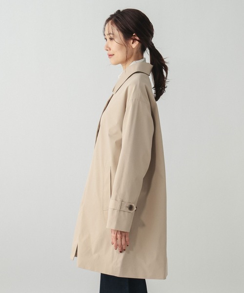 GLOBAL WORK（グローバルワーク）の「防風ステンカラーミドルコート/612367（ステンカラーコート・レディース・カーキブラウン/ベージュ/モカ・LARGE/MEDIUM）」の9枚目の写真