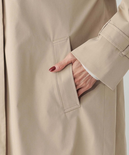 GLOBAL WORK（グローバルワーク）の「防風ステンカラーミドルコート/612367（ステンカラーコート・レディース・カーキブラウン/ベージュ/モカ・LARGE/MEDIUM）」の14枚目の写真