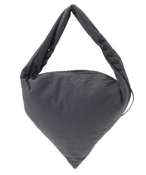 CONVERSE TOKYO（コンバーストウキョウ）の「LACE-UP TRIANGLE PUFF BAG（ハンドバッグ・レディース・チャコールグレー/ベージュ・FREE）」の2枚目の写真