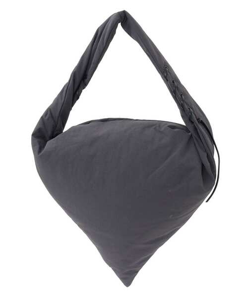 CONVERSE TOKYO（コンバーストウキョウ）の「LACE-UP TRIANGLE PUFF BAG（ハンドバッグ・レディース・チャコールグレー/ベージュ・FREE）」の9枚目の写真