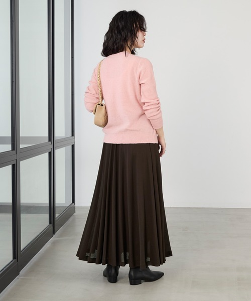 MICA&DEAL（マイカ＆ディール）の「ラメクルーネックカーディガン（カーディガン/ボレロ・レディース・ピンク/チャコールグレー・FREE）」の13枚目の写真