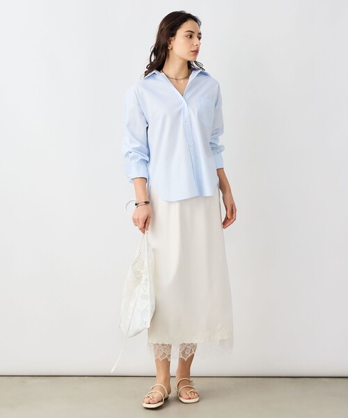 NOLLEY’S Sophi（ノーリーズソフィ）の「ウォッシャブルOX2WAYシャツ（シャツ/ブラウス・レディース・イエロー/サックスブルー/ミント・38）」の12枚目の写真