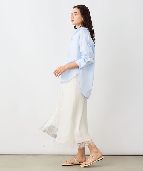 NOLLEY’S Sophi（ノーリーズソフィ）の「ウォッシャブルOX2WAYシャツ（シャツ/ブラウス・レディース・イエロー/サックスブルー/ミント・38）」の13枚目の写真