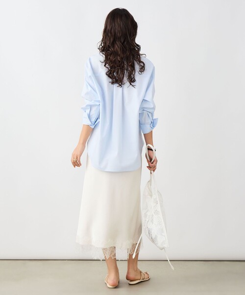 NOLLEY’S Sophi（ノーリーズソフィ）の「ウォッシャブルOX2WAYシャツ（シャツ/ブラウス・レディース・イエロー/サックスブルー/ミント・38）」の14枚目の写真