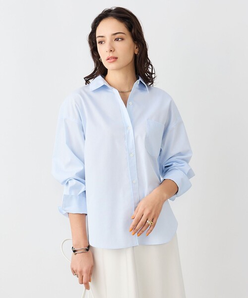 NOLLEY’S Sophi（ノーリーズソフィ）の「ウォッシャブルOX2WAYシャツ（シャツ/ブラウス・レディース・イエロー/サックスブルー/ミント・38）」の16枚目の写真