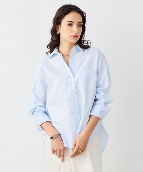 NOLLEY’S Sophi（ノーリーズソフィ）の「ウォッシャブルOX2WAYシャツ（シャツ/ブラウス・レディース・イエロー/サックスブルー/ミント・38）」の19枚目の写真