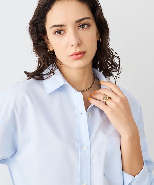 NOLLEY’S Sophi（ノーリーズソフィ）の「ウォッシャブルOX2WAYシャツ（シャツ/ブラウス・レディース・イエロー/サックスブルー/ミント・38）」の20枚目の写真