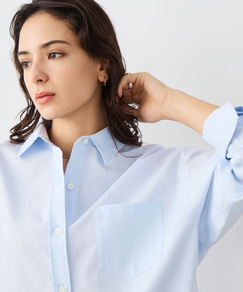 NOLLEY’S Sophi（ノーリーズソフィ）の「ウォッシャブルOX2WAYシャツ（シャツ/ブラウス・レディース・イエロー/サックスブルー/ミント・38）」の22枚目の写真