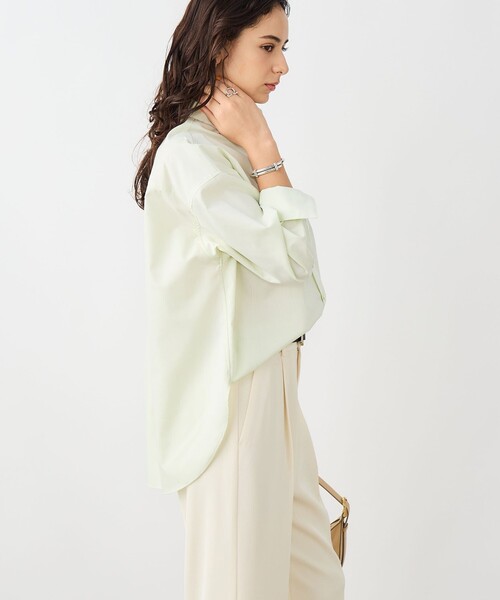 NOLLEY’S Sophi(ノーリーズソフィ)の「ウォッシャブルOX2WAYシャツ(シャツ/ブラウス・レディース・イエロー/サックスブルー/ミント/ベビーピンク・38)」の16枚目の写真