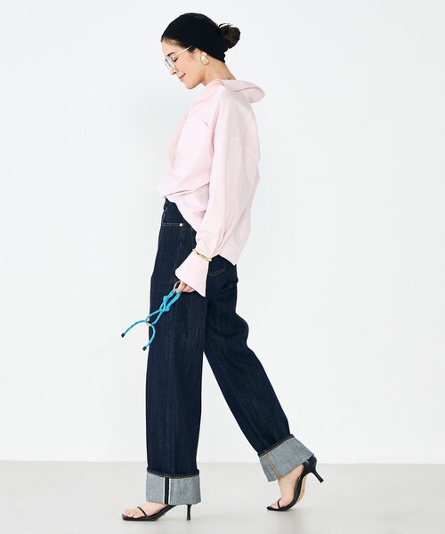 NOLLEY’S Sophi(ノーリーズソフィ)の「ウォッシャブルOX2WAYシャツ(シャツ/ブラウス・レディース・イエロー/サックスブルー/ミント/ベビーピンク・38)」の14枚目の写真
